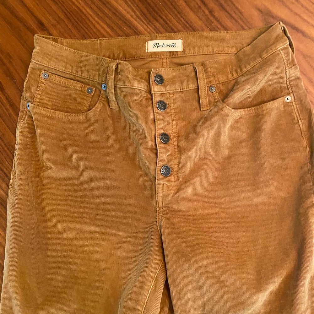 Madewell Brown Courdory Cali-Demi Boot Pants